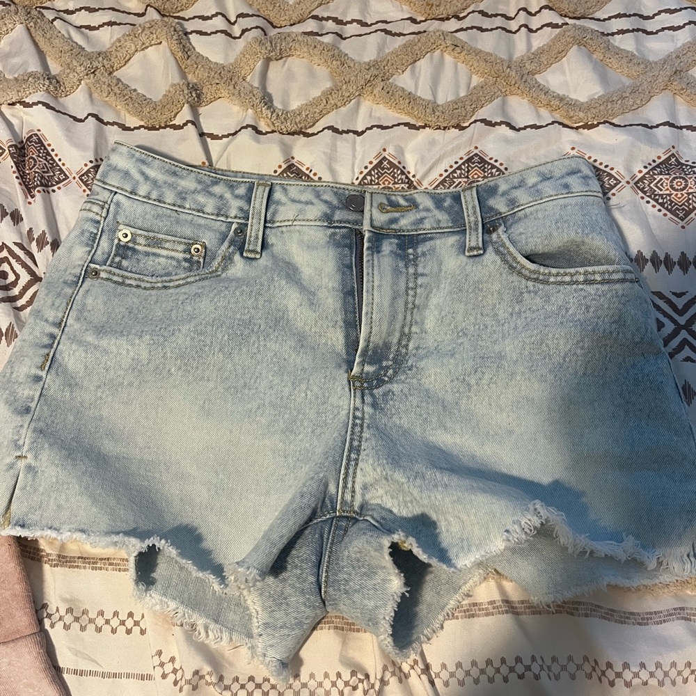 True & Co. Light Wash Jean Shorts